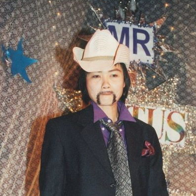 Drag King Ray, an entrant in Mr Lotus 2001 (Photo: Ryan Hsu) B-News Collection