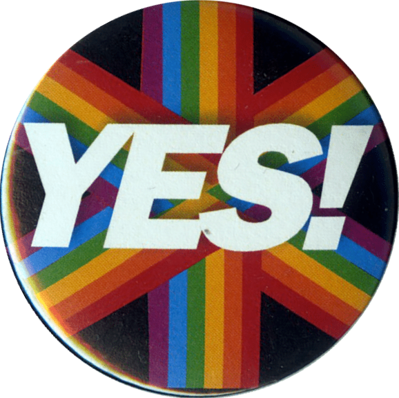 Yes! - Colin Batrouney (designer) (Melbourne : Thorne Harbour Health, 2017), Badge Collection